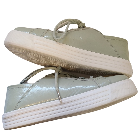 Earth 8 Rosewood Cedarwood Leather Comfort Sneakers Collapsible Heel Seafoam - Picture 4 of 9